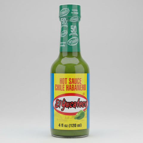 4 BOTTLES El Yucateco Salsa Picante De Chile Habanero Hot Sauce 4 Oz Marinade