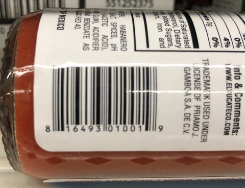 4 Bottles of El Yucateco Salsa Red Chile Habanero Hot Sauce, 4 oz
