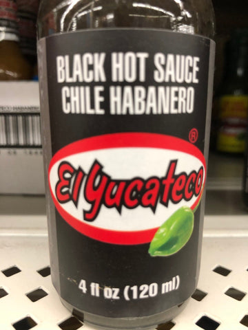 4 Bottles El Yucateco Black Label Reserve Chile Habanero Hot Sauce Salsa