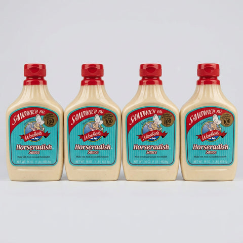 4 Bottles of Woeber's Sandwich Pal Horseradish Sauce, 16 oz