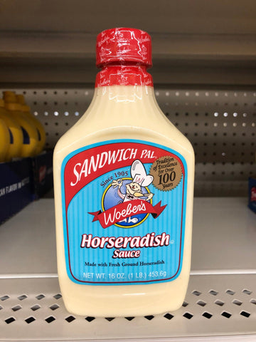 4 Bottles of Woeber's Sandwich Pal Horseradish Sauce, 16 oz