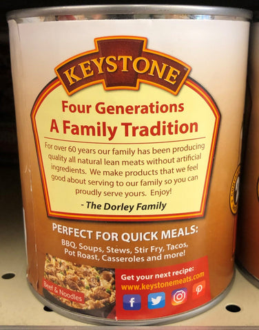 2 Cans Keystone All Natural Beef 28 Oz