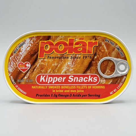 MW Polar Smoked Boneless Herring Kipper Snacks, 3.53 oz
