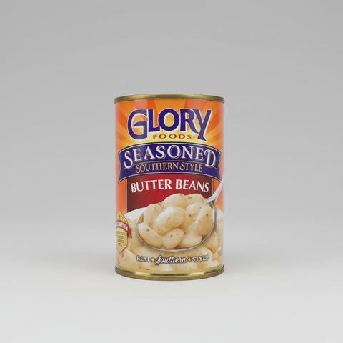 6 CANS Glory Foods Seasoned Southern Style Butter Beans 15.5 oz Can