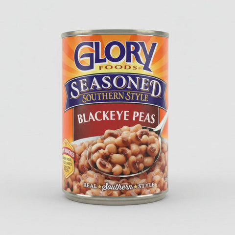 6 CANS Glory Foods Seasoned Southern Style Blackeye Peas 15.5 oz Can Soup