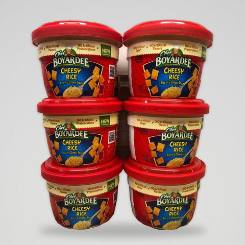 6 Bowls Chef Boyardee Microwavable Cheesy Rice 7.25 Oz
