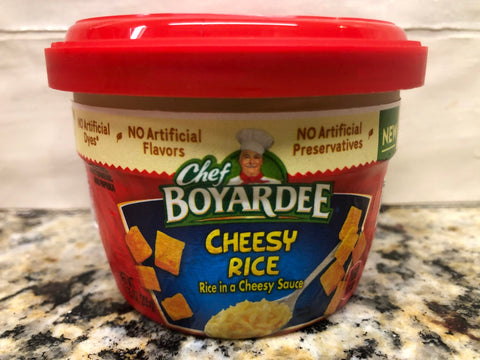 6 Bowls Chef Boyardee Microwavable Cheesy Rice 7.25 Oz