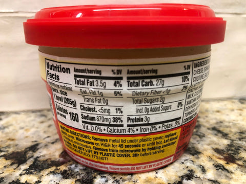 6 Bowls Chef Boyardee Microwavable Cheesy Rice 7.25 Oz