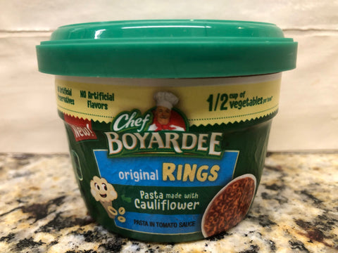 6 Bowls of Chef Boyardee Microwavable Original Cauliflower Pasta Rings, 7.25 oz