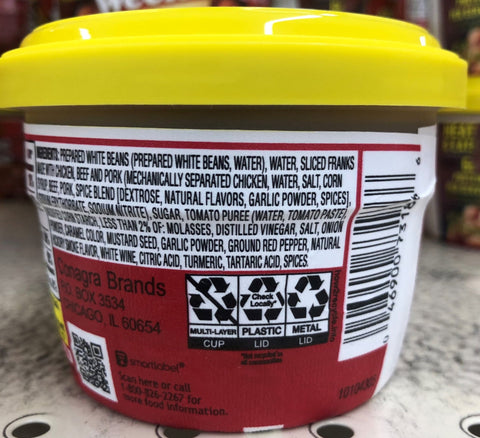 6 Bowls of Van Camp's Beanee Weenee Hickory Flavor Heat And Eat, 7.25 oz