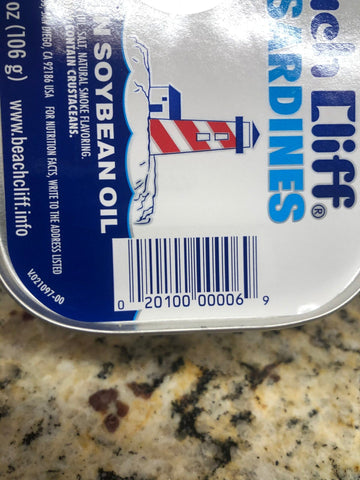 12 Cans Beach Cliff Sardines in Soybean Oil Herring Fish Can Snack Kipper Fresh