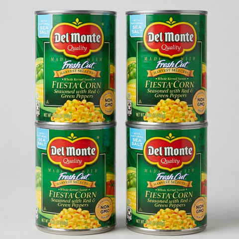 4 Cans of Del Monte Whole Kernel Sweet Fiesta Corn, 15.25 oz