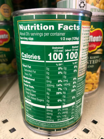 4 Cans of Del Monte Quality Harvest Selects Green Lima Beans, 15.25 oz