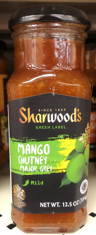 2 Bottles Sharwoods Major Grey Mango Mild and Fruity Chutney 12.5 oz Jelly