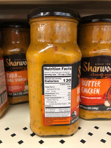2 Bottles of Sharwoods Indian Cooking Sauce Makhani Butter Chicken, 14.1 oz