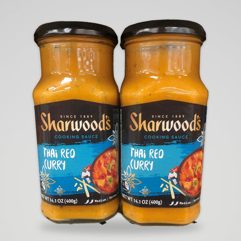 2 Bottles of Sharwoods Thai Red Curry Cooking Sauce, 14.1 oz