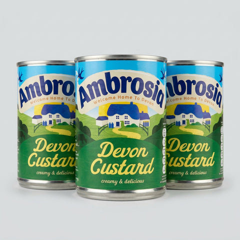 3 Cans Ambrosia Devon Custard 14.1 oz