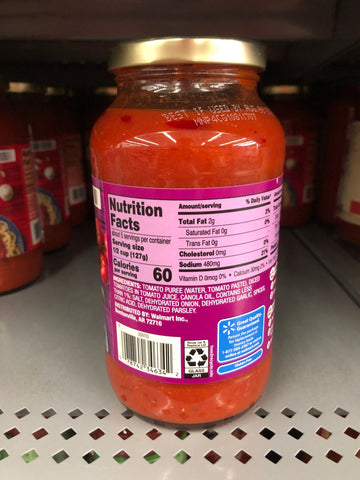 3 Jars of Great Value Marinara Spaghetti Pasta Sauce 3 ct, 23 oz