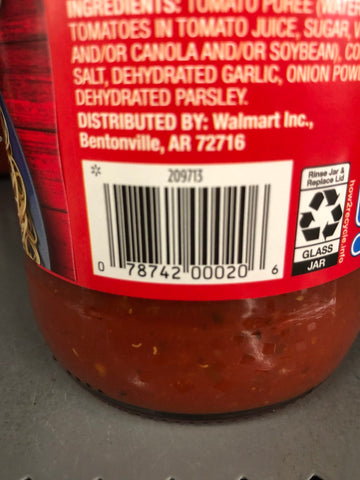 3 Jars of Great Value Traditional Spaghetti Pasta Sauce 3 ct, 24 oz