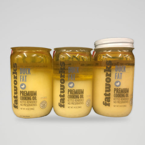 3 Jars Fatworks Duck Fat Cage Free 14 Oz