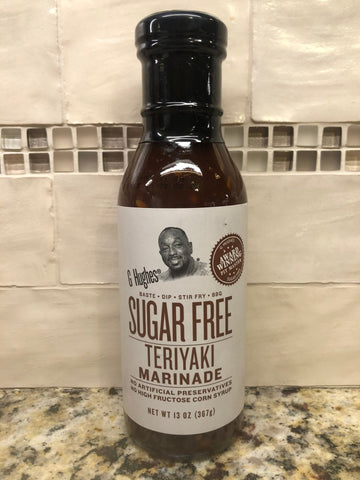 3 Bottles of G Hughes Sugar Free Original Teriyaki Marinade Sauce, 12 oz