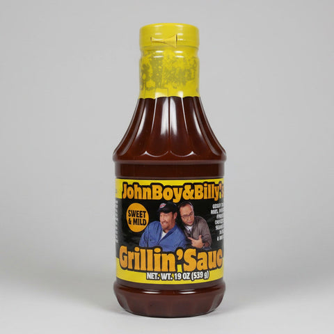 2 Bottles John Boy and Billy's Sweet & Mild Barbecue Grillin Sauce BBQ