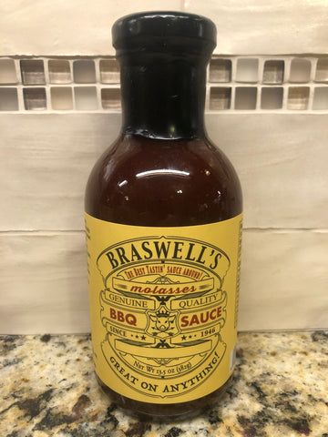 3 Bottles of Braswells Barbecue Sweet Molasses BBQ & Dipping Sauce, 13.5 oz