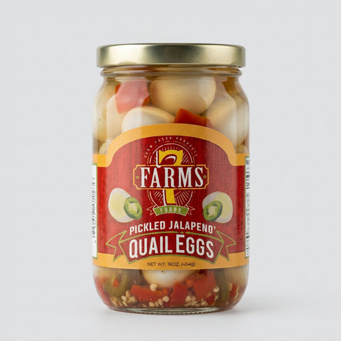 Cajun Classics 7 Farms Pickled Jalapeno Quail Eggs, 16 oz