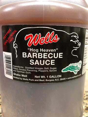 Well's Original Hog Heaven Barbecue Sauce, 1 gallon