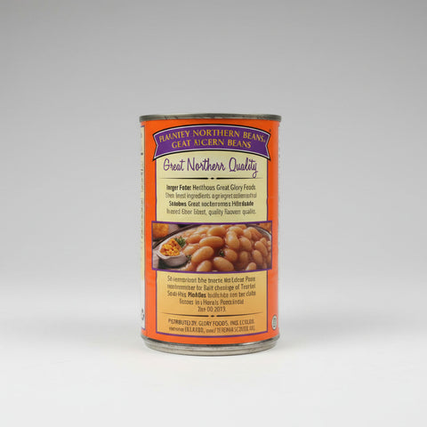 6 CANS Glory Foods Seasoned Southern Style Great Northern Beans 15.5 Oz can