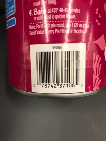 4 Cans of Great Value Cherry Pie Filling & Topping, 21 oz