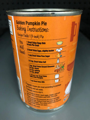 4 Cans of Great Value 100% Pure Pumpkin, 15 oz