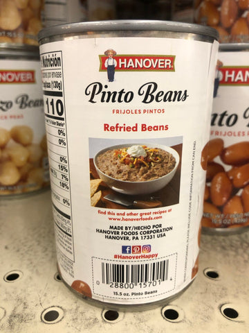 6 Cans of Hanover Pinto Beans, 15.5 oz
