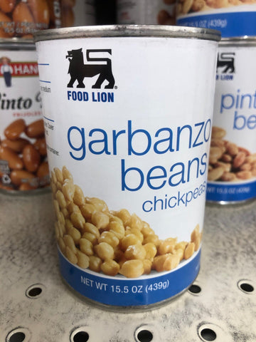 6 Cans of Food Lion Chick Peas Garbanzo Beans, 15.5 oz