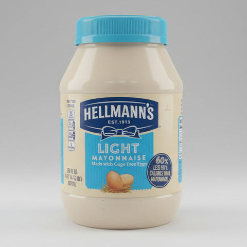 2 JARS Hellmann's LIGHT Mayonnaise Real Mayo 30 oz Sandwich Dressing Best Foods