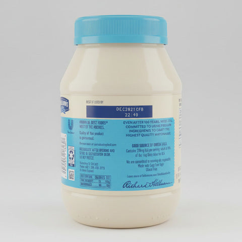 2 JARS Hellmann's LIGHT Mayonnaise Real Mayo 30 oz Sandwich Dressing Best Foods