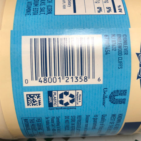 2 JARS Hellmann's LIGHT Mayonnaise Real Mayo 30 oz Sandwich Dressing Best Foods