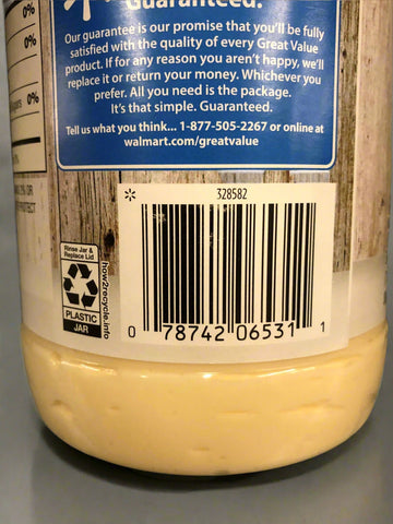 2 JARS Great Value Real Mayonnaise Mayo 30 oz Sandwich Dressing