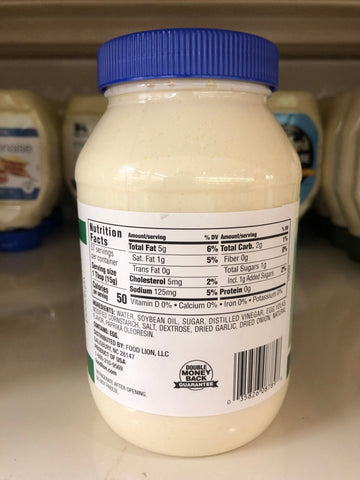 2 Jars of Food Lion Whipped Salad Dressing, 30 oz