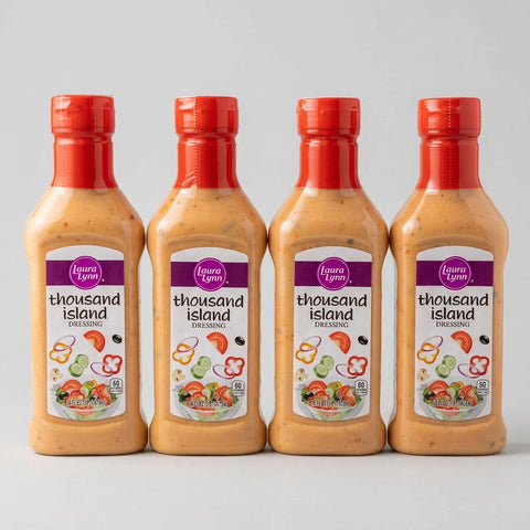 4 Bottles of Laura Lynn Thousand Island Salad Dressing, 16 oz