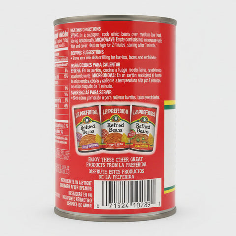 4 CANS La Preferida Refried Beans With Chorizo 16 oz Can Pintos Taco Filing