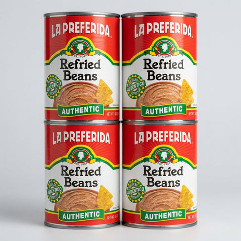 4 Cans of La Preferida Authenic Refried Beans, 16 oz