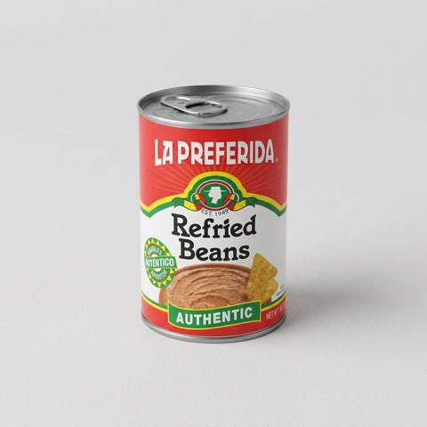 4 Cans of La Preferida Authenic Refried Beans, 16 oz