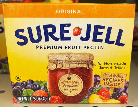 4 Boxes Sure Jell Original Premium Fruit Pectin 1.75 oz