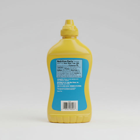 4 Squeeze Bottles of Great Value Yellow Mustard 20 Oz Deli Hot Dog