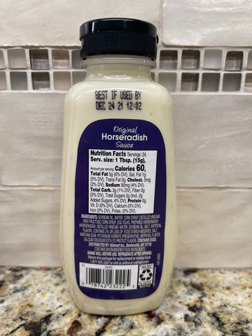 3 Bottles of Great Value Original Horseradish Sauce, 12 oz