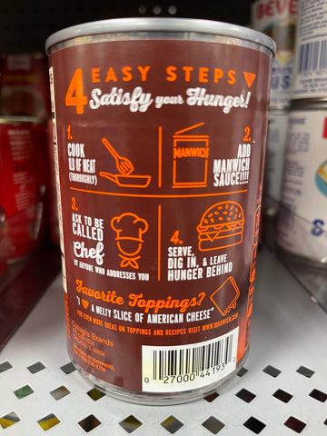 4 Cans of Manwich Bold Flavor Sloppy Joe Sauce, 16 oz
