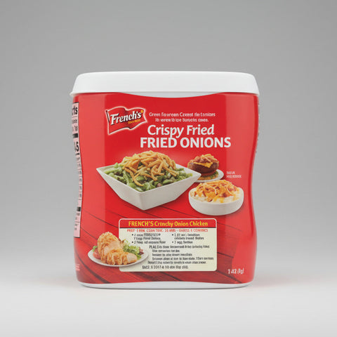 3 Cans French's Original Crispy Fried Onions 6 oz Dried Snack Crunchy