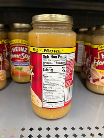 3 JARS Heinz Home Style Classic Chicken Gravy Value Size 18 oz (Copy)