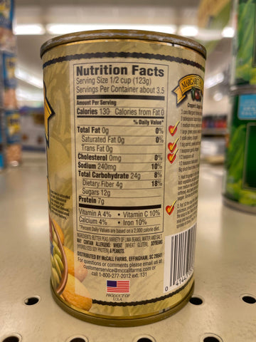 6 CANS Margaret Holmes Southern Style Butter Peas 15 oz Can Blackeyed